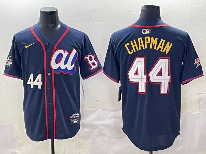 Men 2025 Boston Red Sox #44 Chapman Drak Blue All star Nike MLB Jersey style 04->milwaukee brewers->MLB Jersey